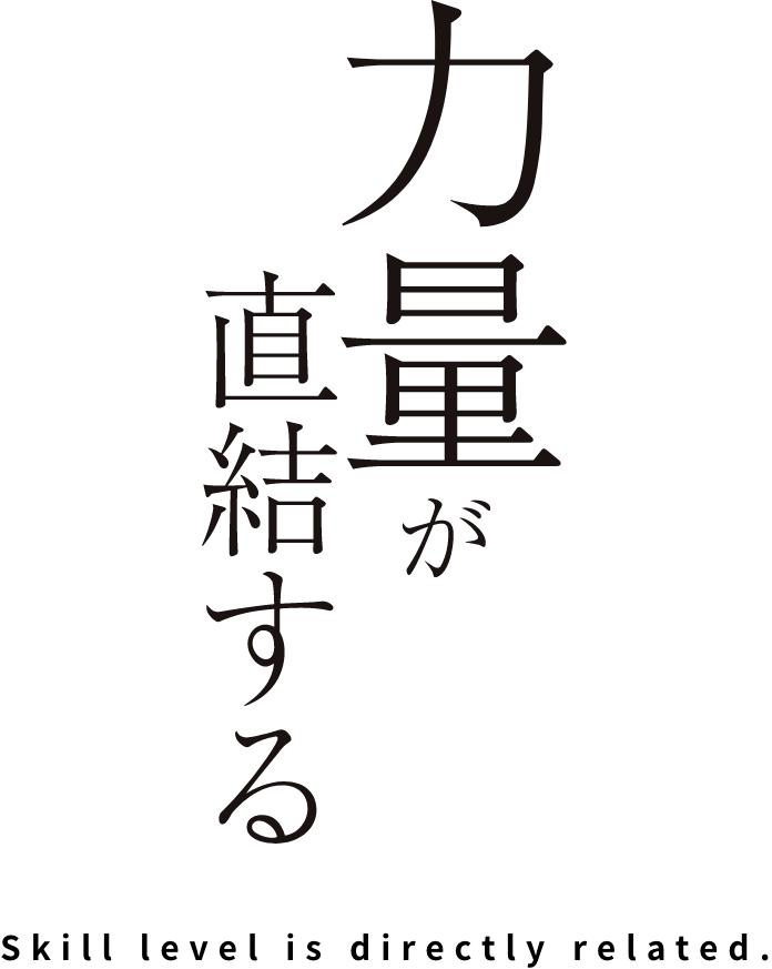 力量が直結する